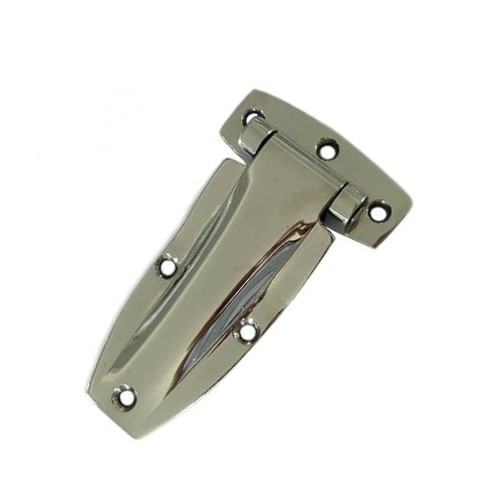 Flush Strap Hinge Stainless Steel Polished W/ Holes - 9495