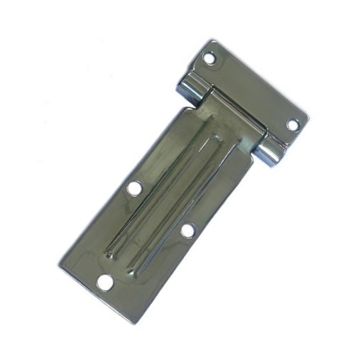 Side Door Strap Hinge Stainless Steel Polished W/Holes - 92183