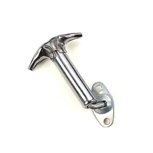 Hood Catch 90 Degree Angle Steel Chrome Plated - 9024