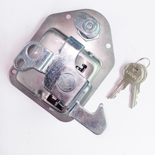 Locking Mini Paddle Latch Stainless Steel Plain W/ Sideway Hook - 91262