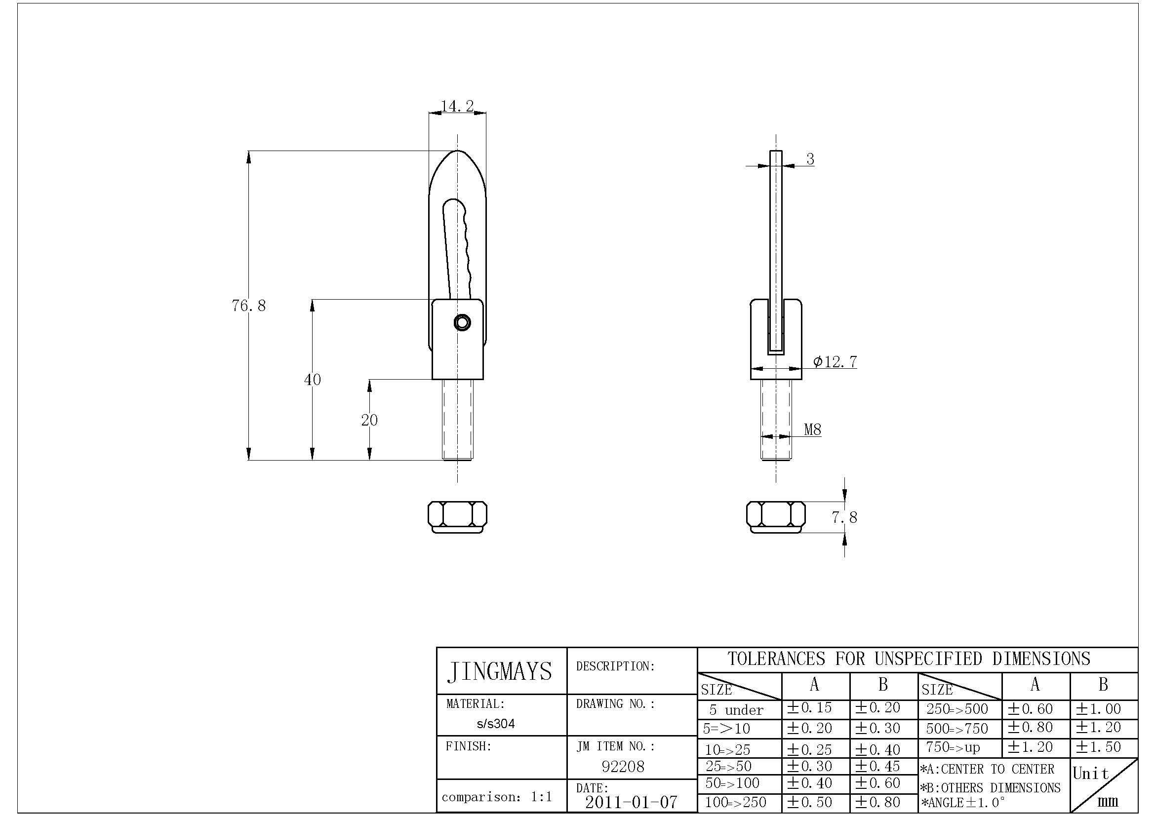 Antiluce Fastener - 92208