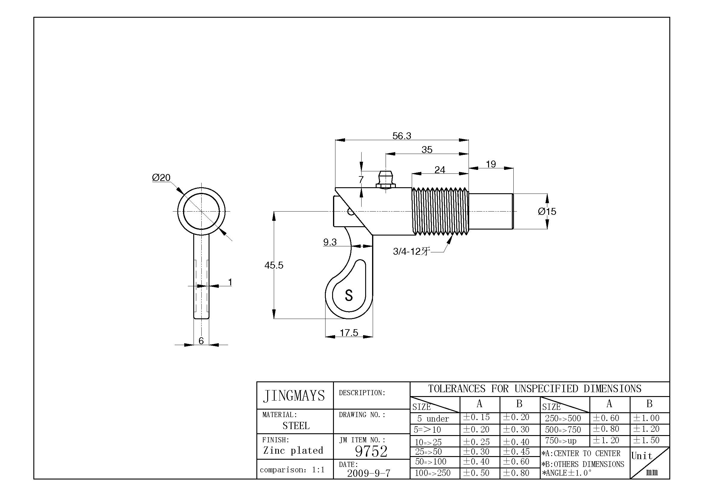 Antiluce Fastener Steel Zinc Plated - 9752