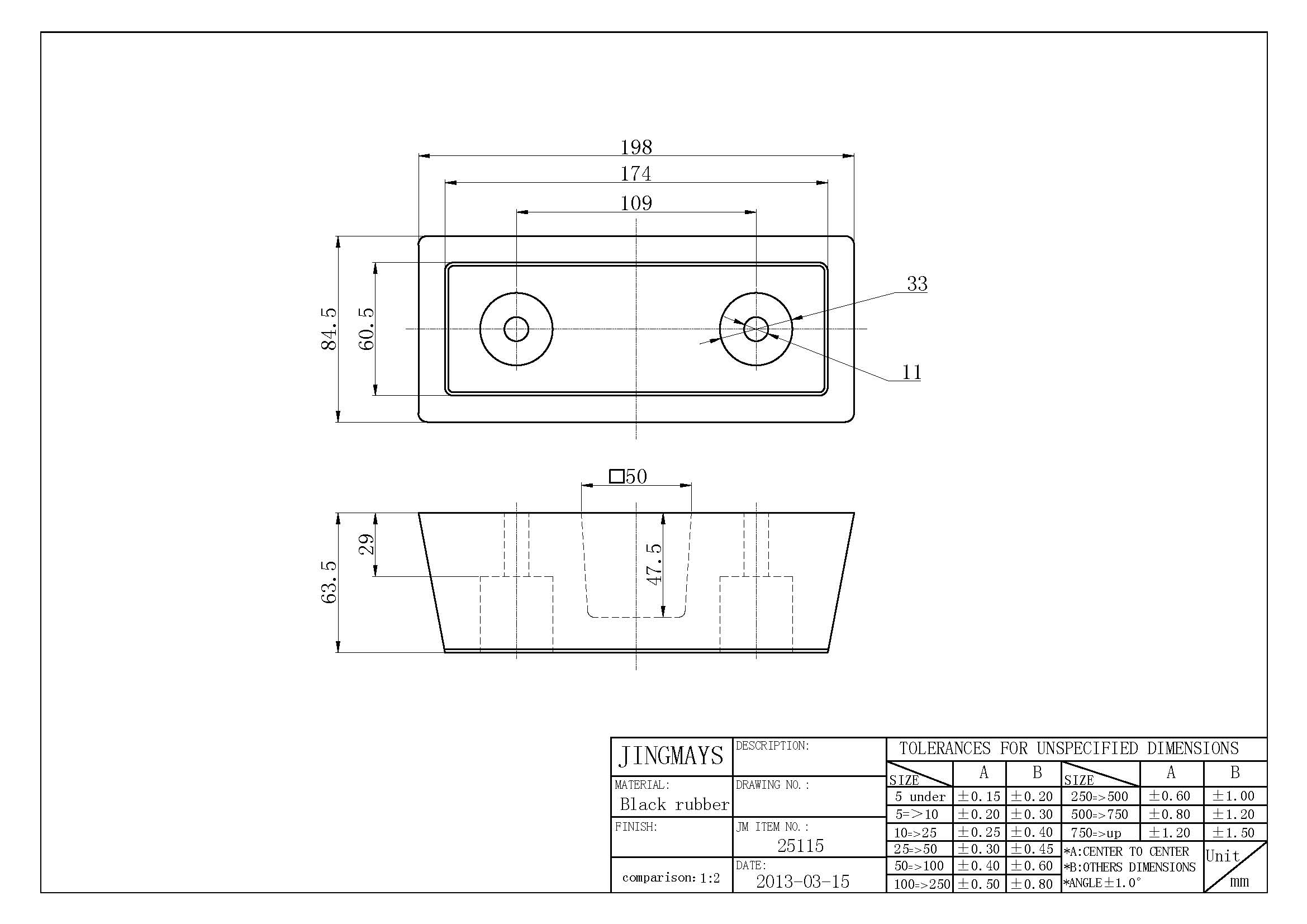 Rubber Bumpers - 25115