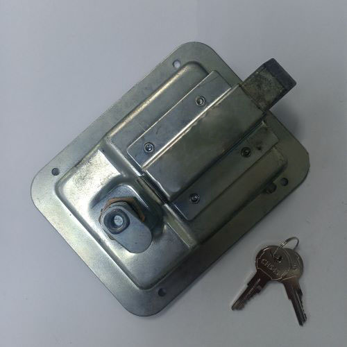 有鎖鐵鍍鋅鎖盒有裝設孔附2把鑰匙 - 91421