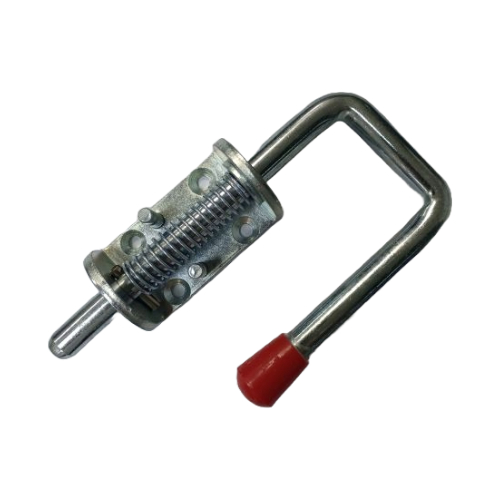 Spring Bolt Latch Steel Zinc With Red Knob- 92393