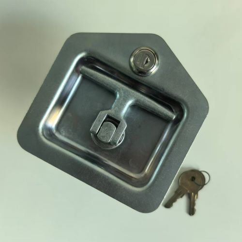 Locking Folding T Handle Stainless Steel Polished W/Holes - 91252